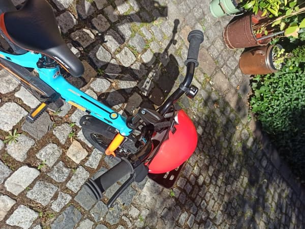 SKYS børnecykel fra 3 til 9 år 14/16/18 tommer blå orange