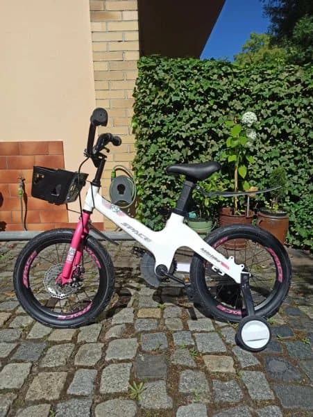 SKYS børnecykel fra 3 til 9 år 14/16/18 tommer pink