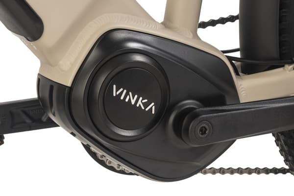 ADORE E-SUV 27,5« trekkingcykel i aluminium STX-600 mellemmotor 60NM / 15Ah Desert Sand matt