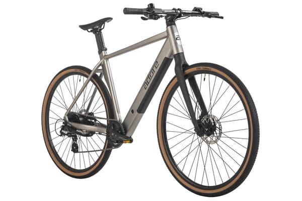 ADORE e-city bike 28« aluminiumsbycykel UBR-770 bagmotor 30NM / 10Ah stålgrå mat