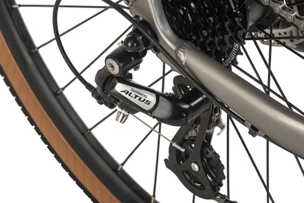 ADORE e-city bike 28« aluminiumsbycykel UBR-770 bagmotor 30NM / 10Ah stålgrå mat