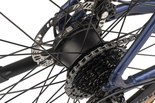 ADORE E-gravelcykel 28« aluminium gravel touring cykel GTR-770 bagmotor 30NM / 10Ah mørkeblå mat