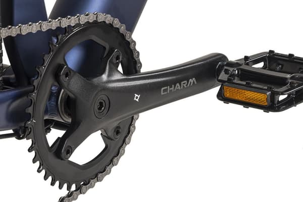 ADORE E-gravelcykel 28« aluminium gravel touring cykel GTR-770 bagmotor 30NM / 10Ah mørkeblå mat