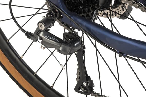 ADORE E-gravelcykel 28« aluminium gravel touring cykel GTR-770 bagmotor 30NM / 10Ah mørkeblå mat