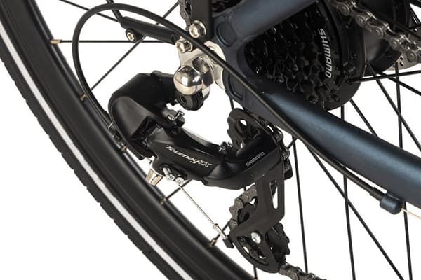 ADORE E-Trekkingcykel 28« Aluminium trekking e-bike ATR-190 bagmotor 50NM / 12.8Ah mørkeblå mat