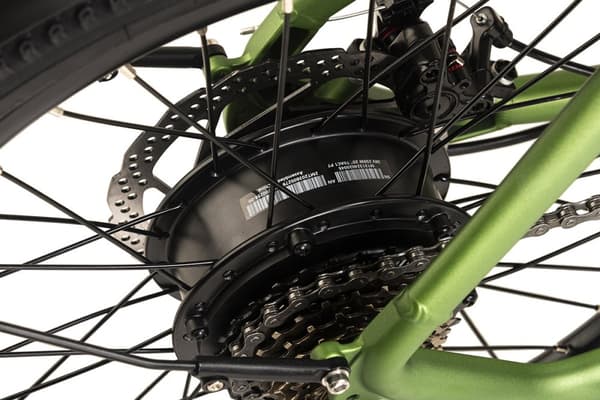 ADORE E-Citybike 20« kompakt aluminiumscykel C-200 Compact Bike bagmotor 45NM / 10,4Ah metallic grøn mat