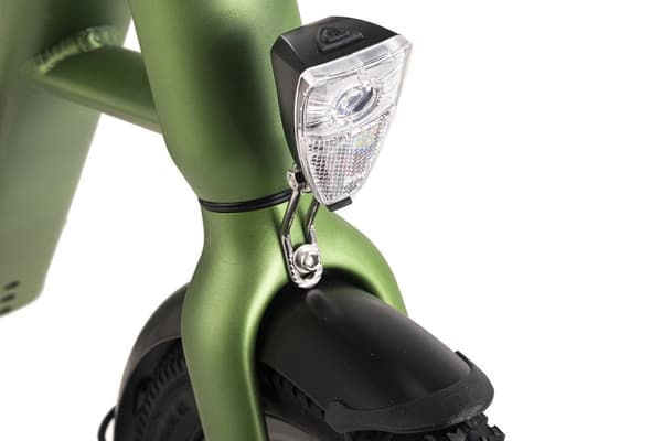 ADORE E-Citybike 20« kompakt aluminiumscykel C-200 Compact Bike bagmotor 45NM / 10,4Ah metallic grøn mat