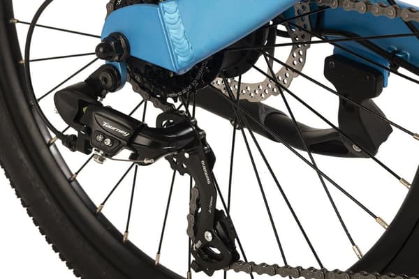 ADORE elcykel til børn 24« aluminium børnebycykel KS-240 bagmotor 30NM / 10.4Ah isblå mat