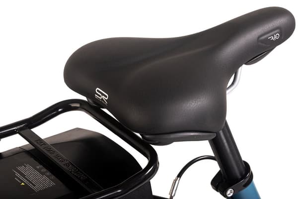 E-city cykel dame 28« Hollandia Optima Basic RH 46 cm blå 250 Watt Li-Ion 36V/13 Ah 7 gear