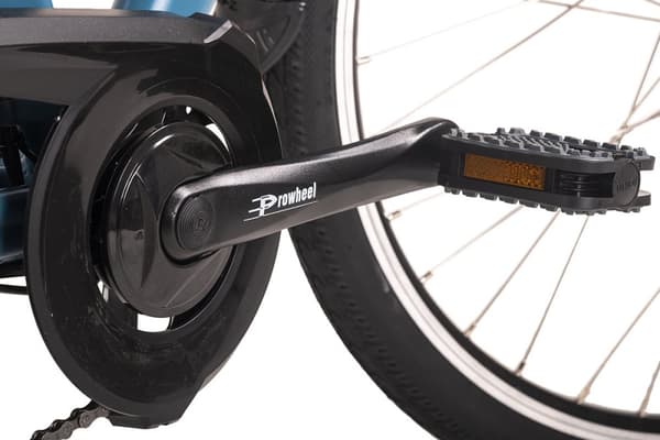 E-city cykel dame 28« Hollandia Optima Basic RH 46 cm blå 250 Watt Li-Ion 36V/13 Ah 7 gear