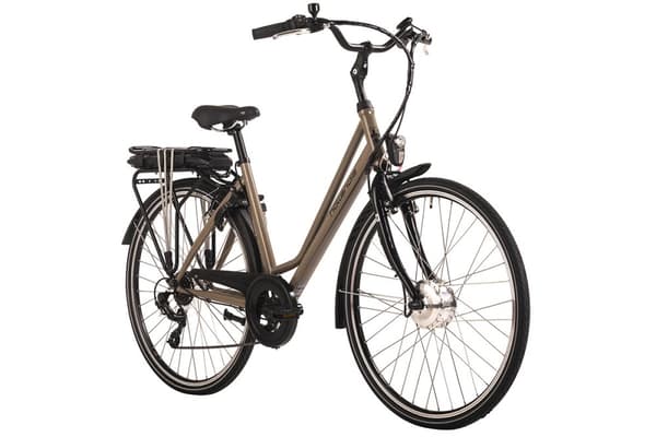 Elcykel til kvinder 28« Hollandia Optima Basic Grey 250 Watt Li-Ion 36V/10,4 Ah