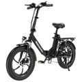 Miniatyrbild 1 av 6: RCB Elcykel 20" MTB Fat Bike för Vuxna Fällbar - Batteri 36V/15.6Ah - 7 Växlar - APP - RK6 Svart