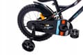 Miniatyrbild 4 av 9: Tiger Bike Barncykel 14 tum träningshjul tryckstång (Svart Orange Turkos, 14 tum)