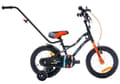 Miniatyrbild 1 av 9: Tiger Bike Barncykel 14 tum träningshjul tryckstång (Svart Orange Turkos, 14 tum)