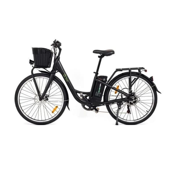 Youin Paris elcykel - 6 SHIMANO-hastigheter - 250W - 26'' hjul - Avtagbart 36V-10Ah litiumbatteri - Räckvidd 35-40Km - Svart