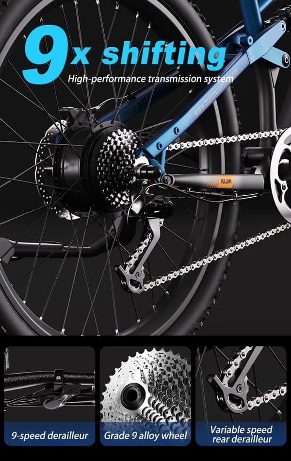 Elcykel 48V20AH 500W mountainbike – 45 km/h, 180 km räckvidd, legeringsram, terrängdäck