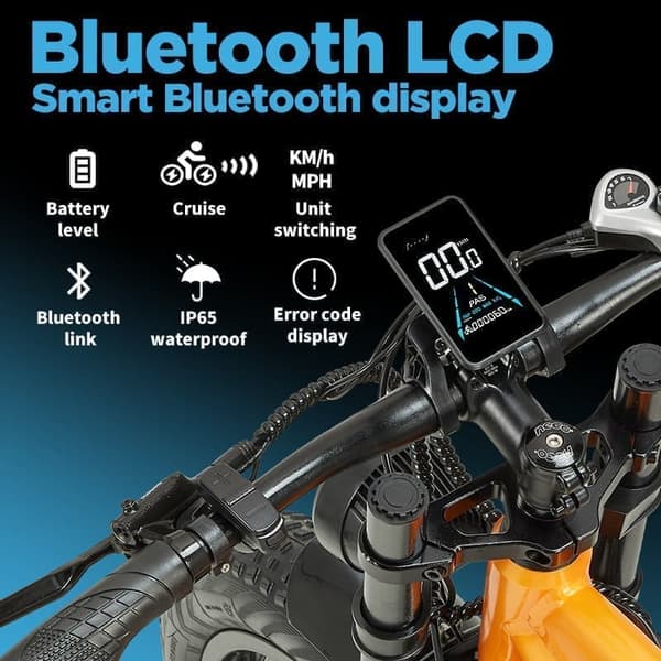 PULUMA PH003 elcykel Dual-Drive 1000 W Fat Tire E-Bike – 50 km/h, 80 km räckvidd, Shimano-växlar och hydrauliska bromsar, 150 kg last