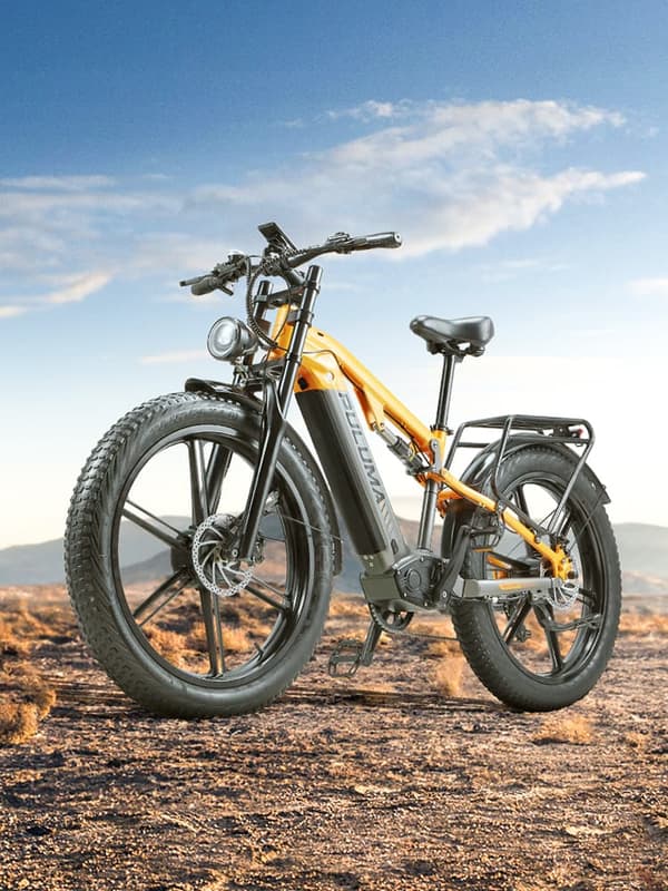PULUMA PH003 elcykel Dual-Drive 1000 W Fat Tire E-Bike – 50 km/h, 80 km räckvidd, Shimano-växlar och hydrauliska bromsar, 150 kg last