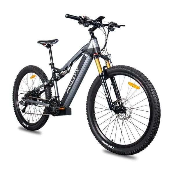 Hedatx TX19 27.5" sähköpyörä 1000W harjaton moottori, 48V 19.2Ah akku, Shimano hydrauliset jarrut ja 45km/h – Premium maastopyörä
