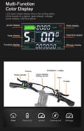 Miniatyrbillede 9 af 11: RANDRIDE YX20M 20" Fat Tire Electric Bike – 1000W motor, 48V17Ah batteri, 70 km rækkevidde, 7-trins og kompakt design