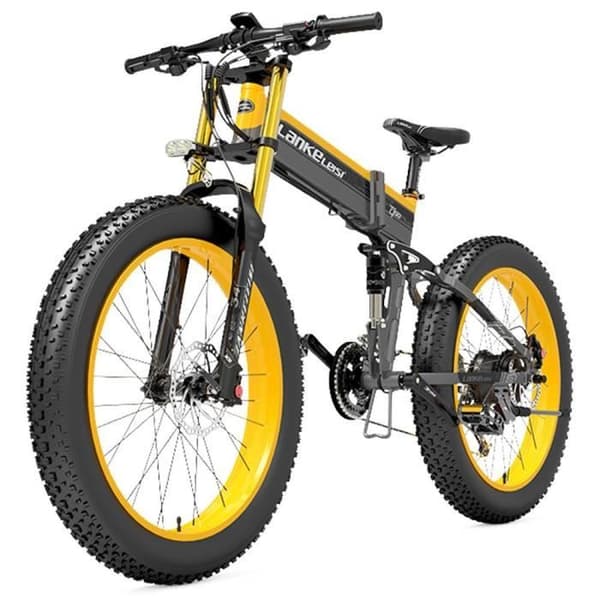 LANKELEISI T750 Elcykel Större gaffel 17,5Ah Batteri 48V 1000W Motor 26*4,0'' Stort däck