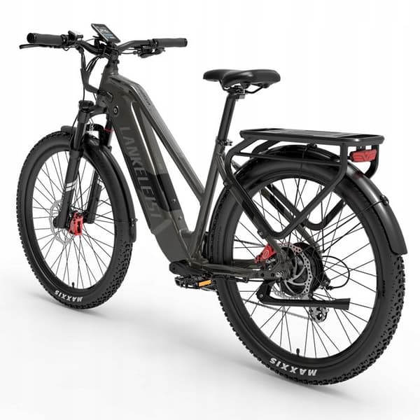 LANKELEISI MX600 PRO elcykel Samsung batteri 20ah 40km/h bredare ram aluminiumhjul 27,5" grå 500 W