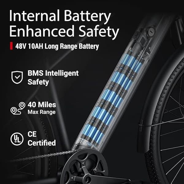 Engwe X20 elcykel M ram aluminiumhjul 24" Grå 1000W Bateria 48V 14,4Ah + 7,8Ah (dubbelbatteriversion)