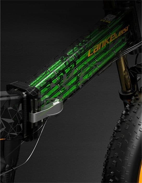 LANKELEISI X3000 PLUS elcykel bredare ram aluminiumhjul 20" gul 17,5ah 48V 120KM 1000W