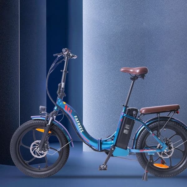 FAFREES F20 Pro elcykel 18AH 350W 35KM/H 16 tums ram aluminiumhjul 20" blå