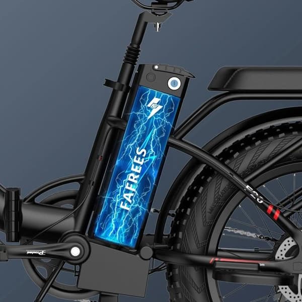 FAFREES F20 MAX elcykelram 16'' 22,5AH 48V 500W Samsung batteri 20" hjul Grå