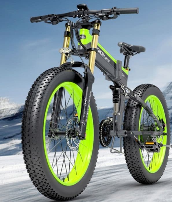Lankeleisi XT750 PLUS elcykel 1000W 17,5Ah 45KM/H 120KM hjul 18'' 26" GRÖN