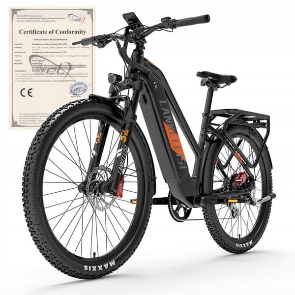 LANKELEISI MX600 PRO elcykel 20Ah 500W 48V 40KM/H 120KM hjul 27,5" SAMSUANG Batteri