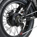 Miniatyrbild 4 av 4: Sambike M20-II Elcykel 1200W 36Ah 45KM/H 220KM Oljebroms Dubbelbatteri 20*4.0 Fettdäck