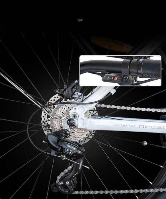 HETATX TX520 elcykel 45KM/h 500W 15,6Ah 48V XOFO Motor 80KM hjul 27,5" vit