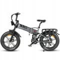 Miniatyrbild 1 av 6: Engwe X20 elcykel M ram aluminiumhjul 24" svart 1000W Bateria 48V 14,4Ah + 7,8Ah (dubbelbatteriversion)