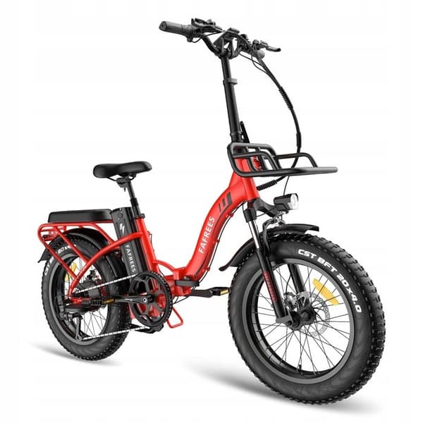 FAFREES F20 MAX elcykelram 16'' 22,5AH 48V 500W Samsung batteri 20" hjul RÖD