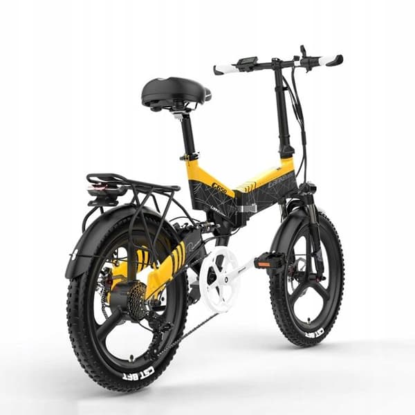 Elcykel Lanceleisi G650 14,5AH 31KM/H 100KM 400W hjul 20" gul