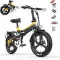 Miniatyrbild 1 av 3: Elcykel Lanceleisi G650 14,5AH 31KM/H 100KM 400W hjul 20" gul