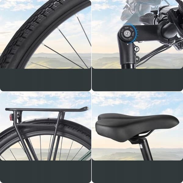 FAFREES FM9 elcykel aluminiumhjul 26" 700C*45C däck 15AH 250W 120KM 36V grå