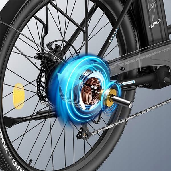 PASELEC GS9 PLUS elcykel 750W 48V 17Ah 48km/h BAFANG motor aluminiumhjul 26" svart