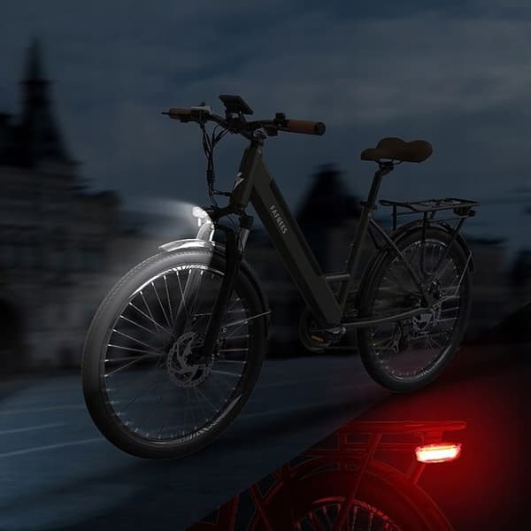 FAFREES F26 Pro elcykel med ca 10AH 36V 380W 25KM/H 90KM aluminiumhjul 26" Guld