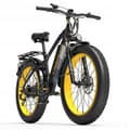 Miniatyrbild 1 av 3: LANKELEISI XC4000 elcykel 17,5AH 48V 1000W 120KM aluminiumhjul 26" Gul