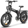 Miniatyrbild 1 av 6: dam elektrisk vtc cykel ENGWE E26 ST 26 tum city fat bike 250W motor Räckvidd 140km dubbelfjädring 48V16AH Gul