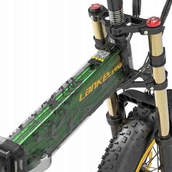 LANKELEISI X3000 PLUS elcykel 17,5Ah 48V 1000W 43KM/H aluminiumhjul 20" röd