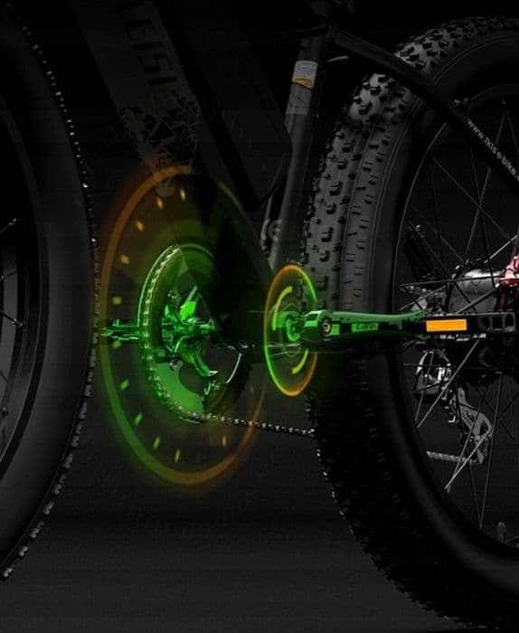 Lankeleisi MG740 PLUS elcykel 2000W 20Ah 49km/h 120km ram 18'' hjul 26" svart