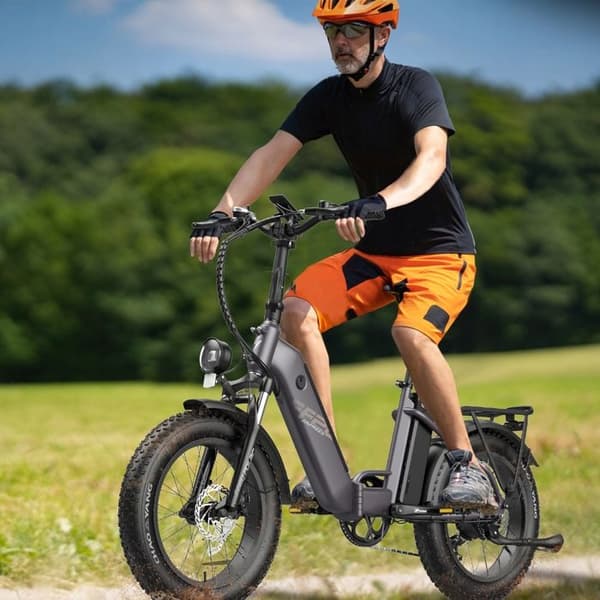 Fafrees FF20 Polar elcykel 40KM/H 10,4AH*2 1000W hjul 20" Fällbar elcykel svart