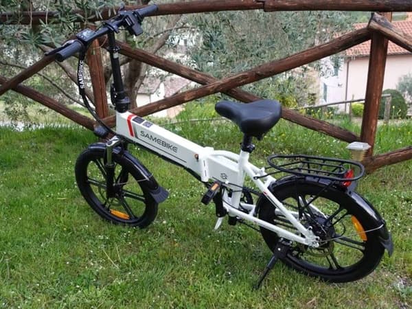 Samebike 20LVXD30-II Elcykel E-BIKE ram 17,5 tums hjul 20" vit 350W 35km/h 10,4Ah 48V 80KM