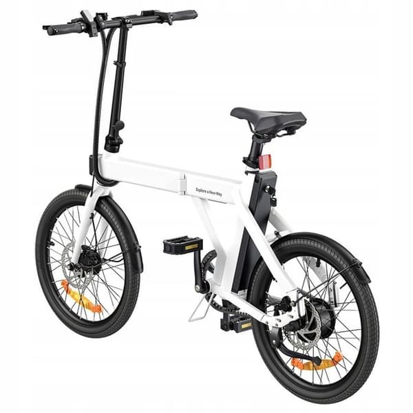 Engwe P20 elcykel 25KM/H 36V 9,6AH 350W hjul 20'' Fällbar elcykel Vit