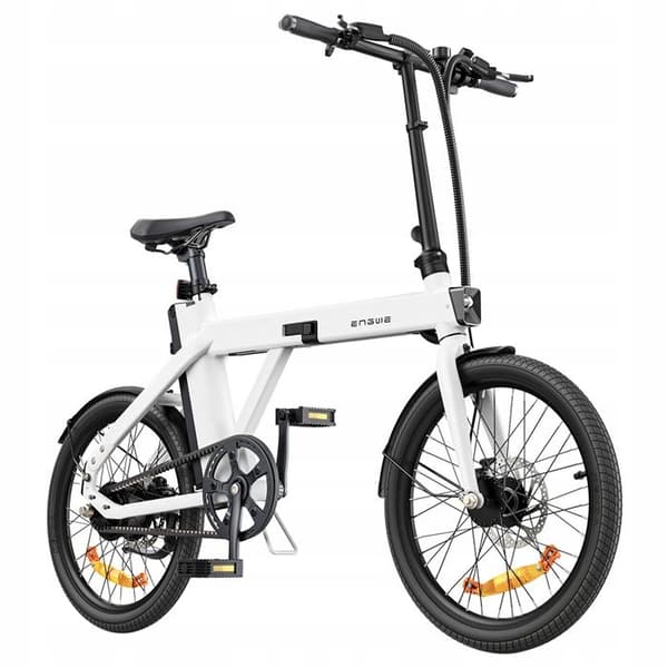 Engwe P20 elcykel 25KM/H 36V 9,6AH 350W hjul 20'' Fällbar elcykel Vit