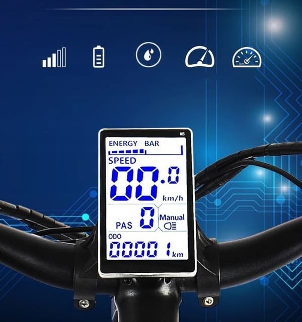Elcykel Hedatx TX10 48v 15.6ah 80KM 500W 48KM/h vit